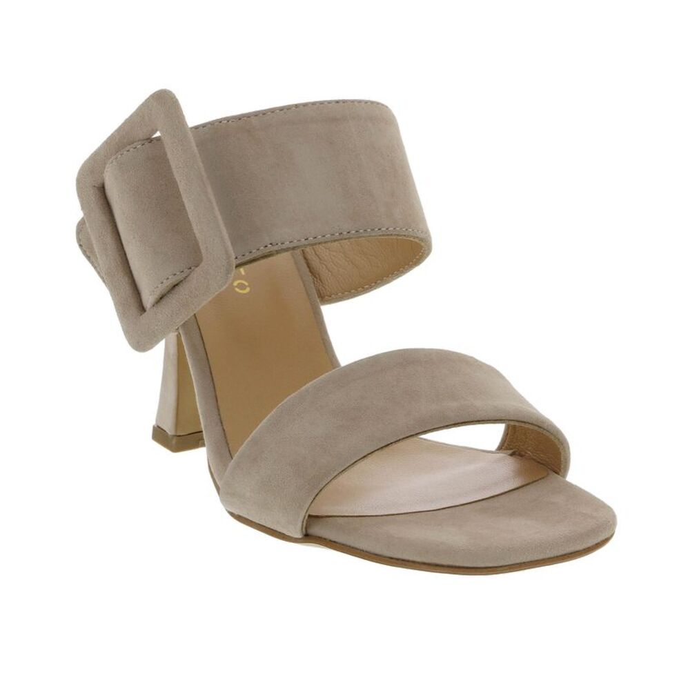 Ventutto Latte Wide Buckle High Heel Slide
